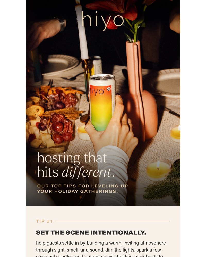 Screenshot of email sent to a hiyo Newsletter subscriber