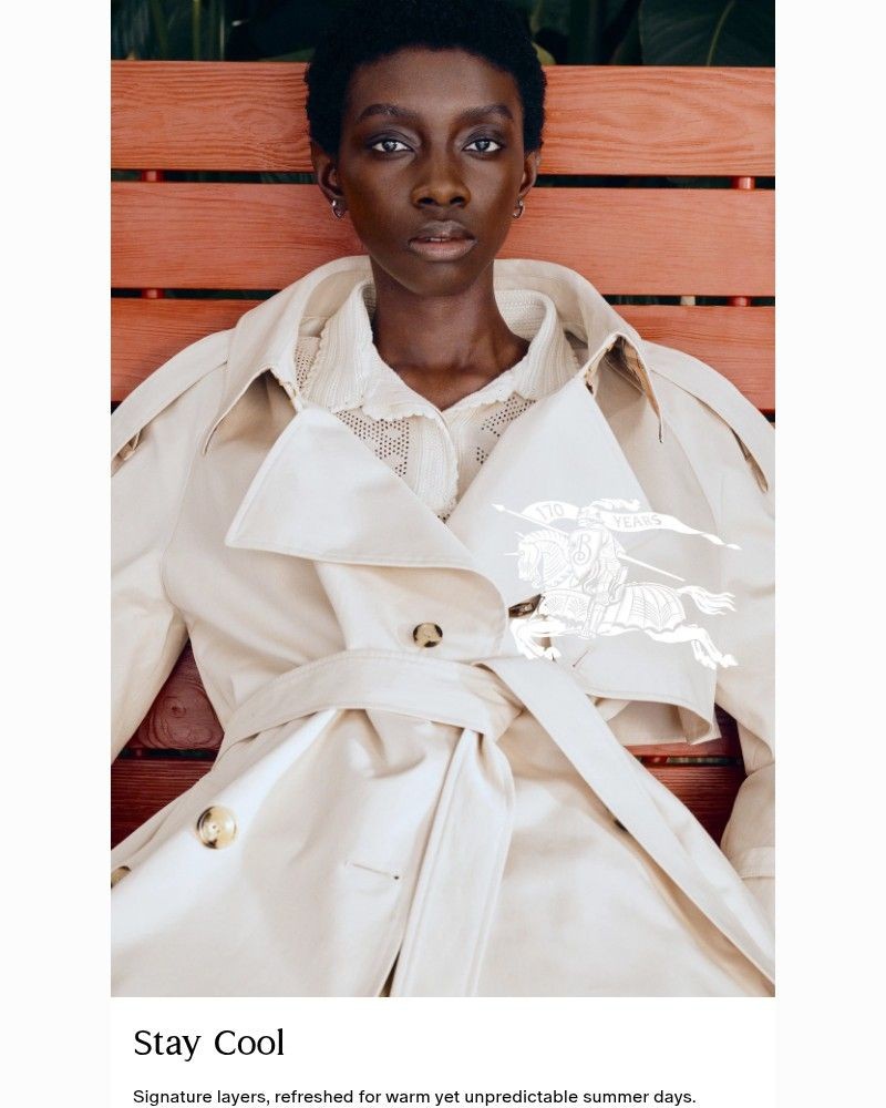 Screenshot of email sent to a Burberry Newsletter subscriber