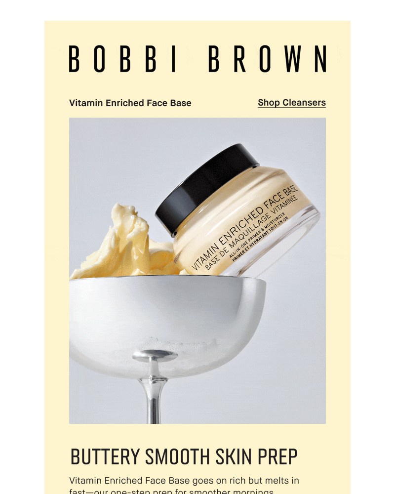 Screenshot of email sent to a Bobbi Brown Newsletter subscriber