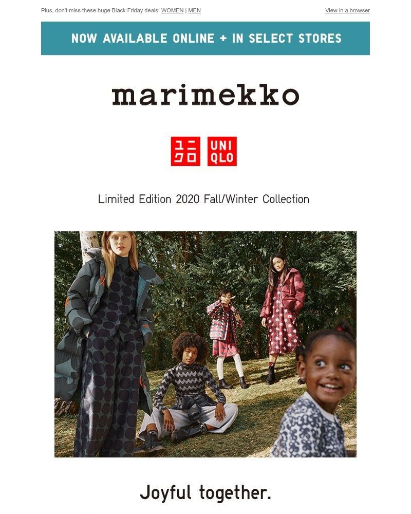 Screenshot of email with subject /media/emails/limited-edition-marimekko-collection-just-arrived-b51514-cropped-fea9f812.jpg