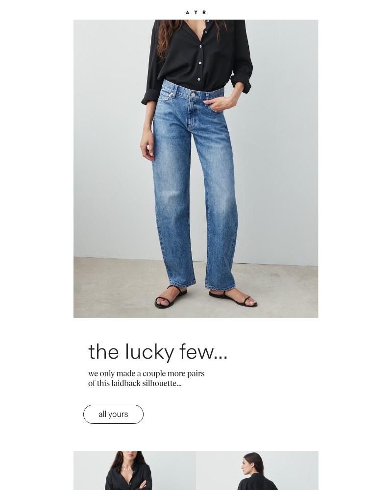 Screenshot of email sent to a AYR Newsletter subscriber