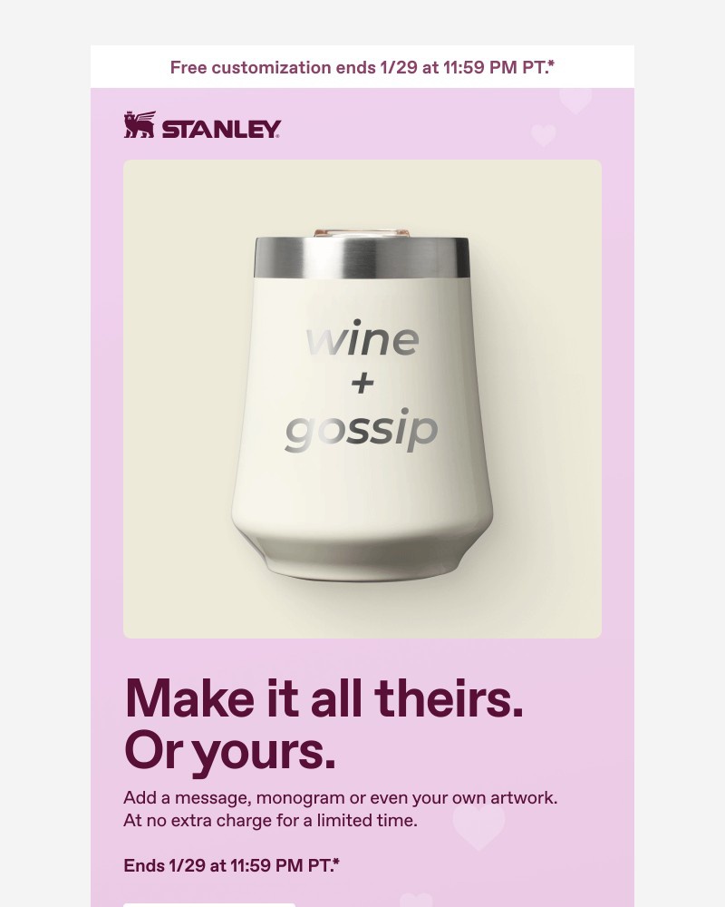 Screenshot of email with subject /media/emails/limited-time-free-customization-77461a-cropped-4788559a.jpg