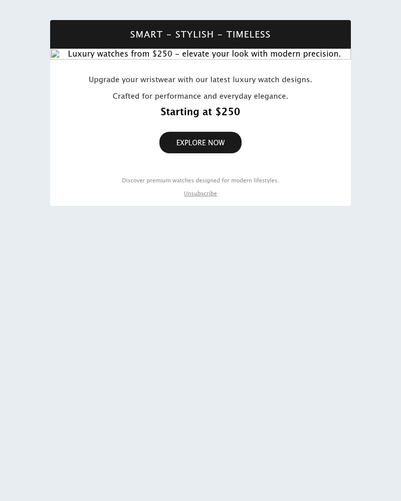 Screenshot of email with subject /media/emails/limited-time-offer-modern-luxury-watches-from-250-f333b7-cropped-ba4244fd.jpg