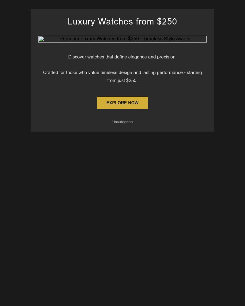 Screenshot of email sent to a Callaway Golf Newsletter subscriber