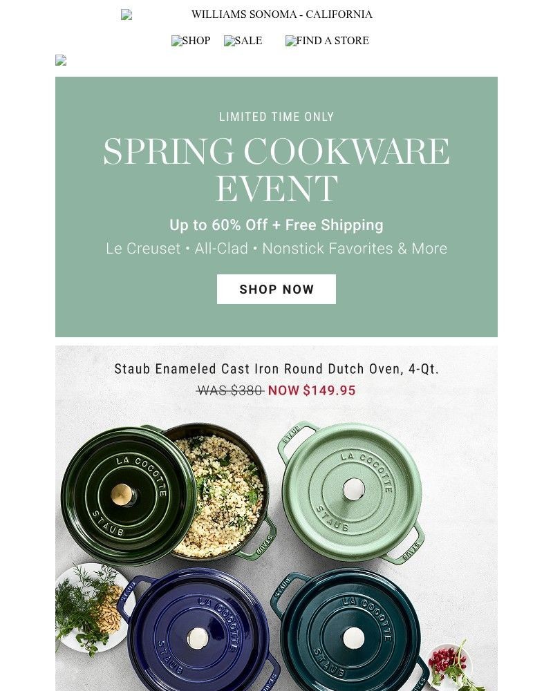 Screenshot of email with subject /media/emails/limited-time-spring-cookware-event-up-to-60-off-c6af13-cropped-7aab7d75.jpg