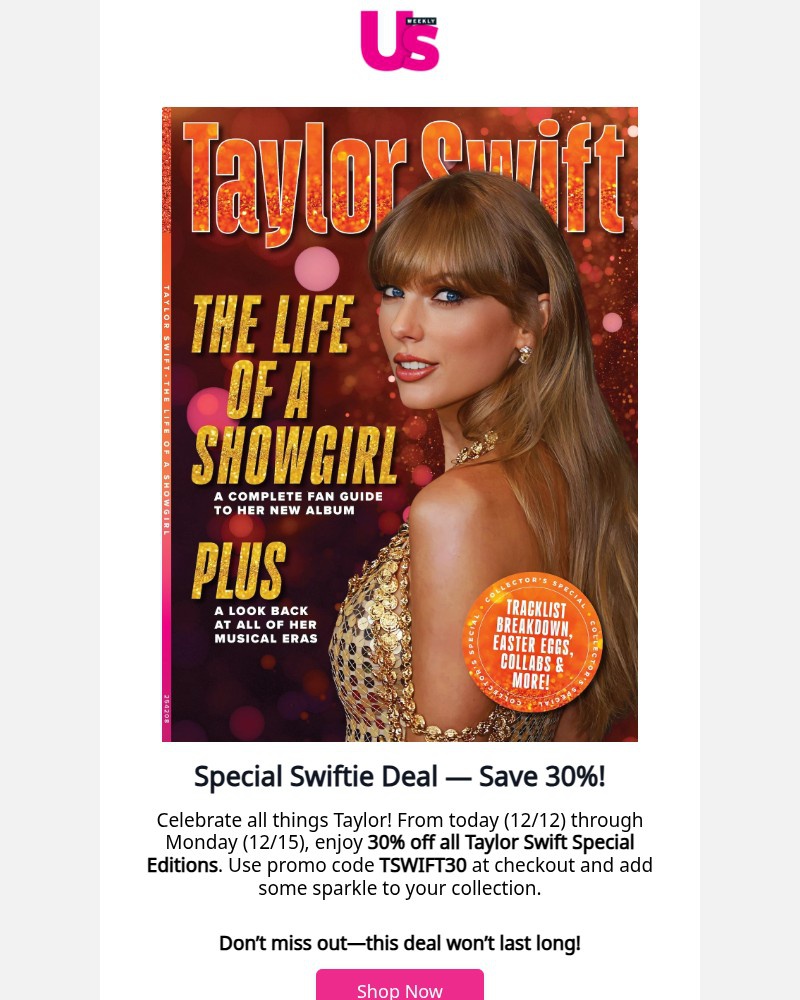 Screenshot of email with subject /media/emails/limited-time-taylor-swift-sale-save-30-40cb61-cropped-47385bcd.jpg