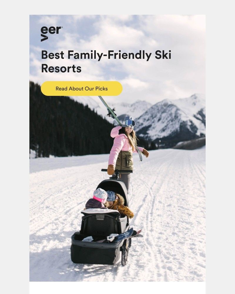 Screenshot of email sent to a Veer Newsletter subscriber