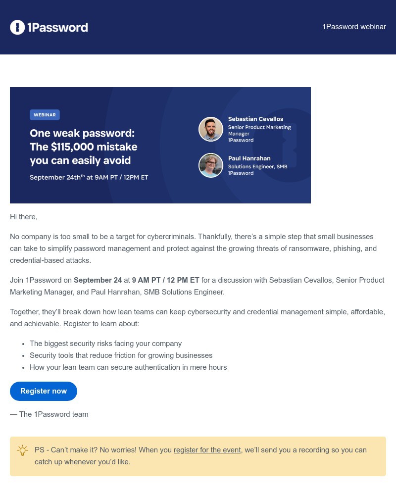 Screenshot of email with subject /media/emails/live-webinar-outsmart-cybercriminals-without-breaking-your-budget-96340d-cropped-2b01e72f.jpg