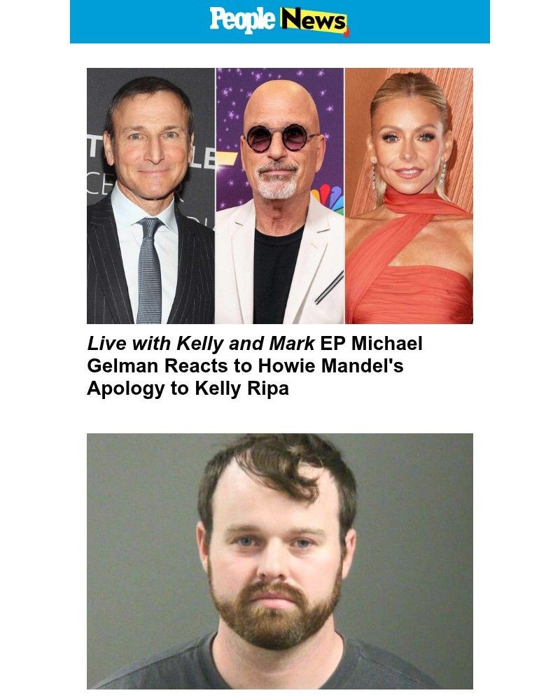 Screenshot of email sent to a People Newsletter subscriber