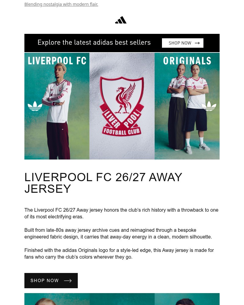 Screenshot of email sent to a Adidas Newsletter subscriber