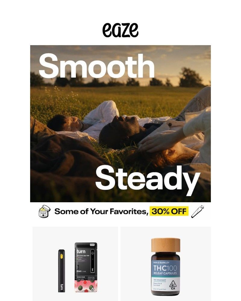 Screenshot of email sent to a Eaze Registered user