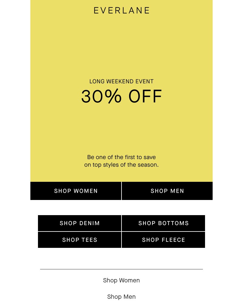 Screenshot of email with subject /media/emails/long-weekend-event-30-off-8c3298-cropped-8a2c85b3.jpg