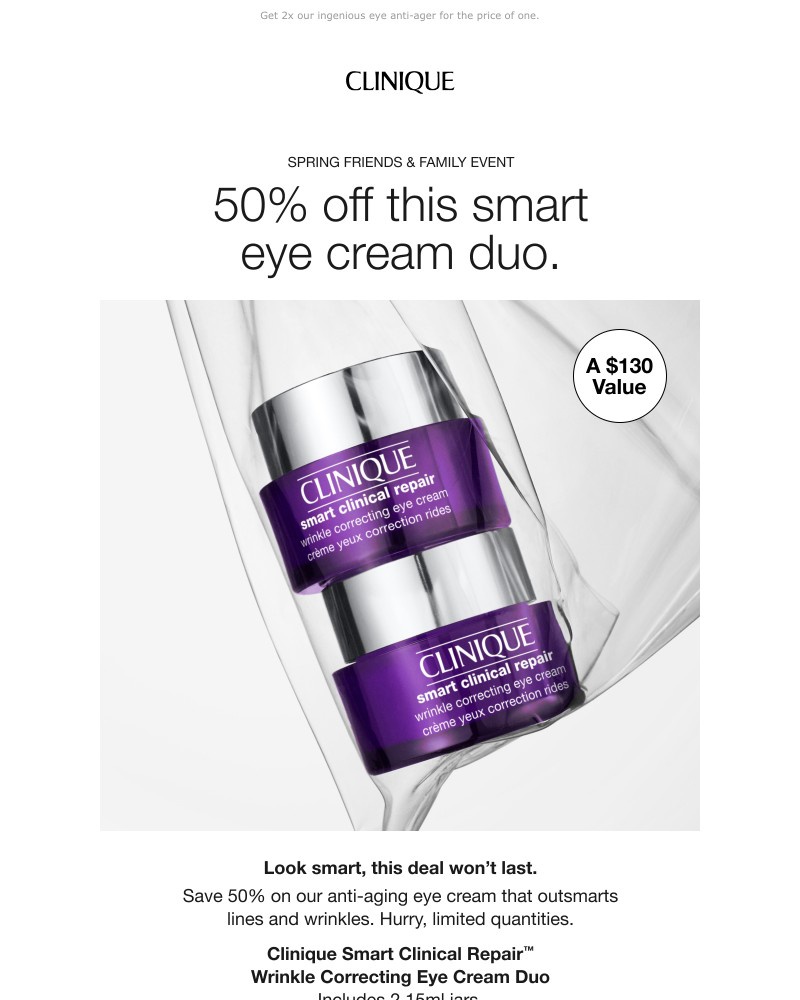 Screenshot of email with subject /media/emails/look-smart-save-50-on-our-smart-eye-cream-duo-ce82ef-cropped-e047f318.jpg