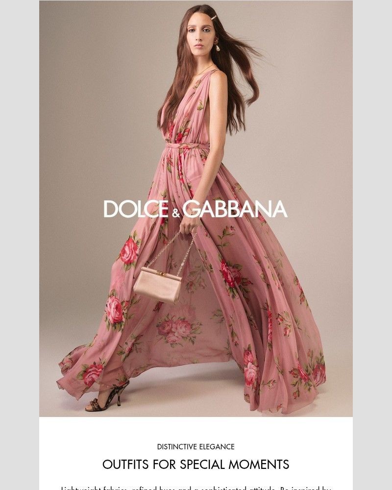 Screenshot of email sent to a Dolce & Gabbana Newsletter subscriber
