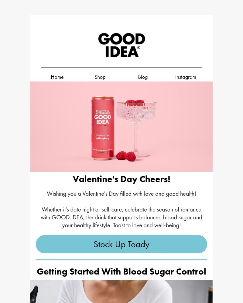 Screenshot of email sent to a Good Idea Newsletter subscriber