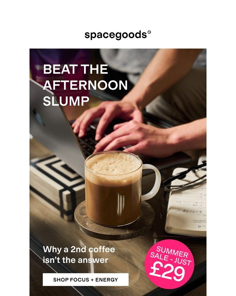 Screenshot of email sent to a Spacegoods Newsletter subscriber