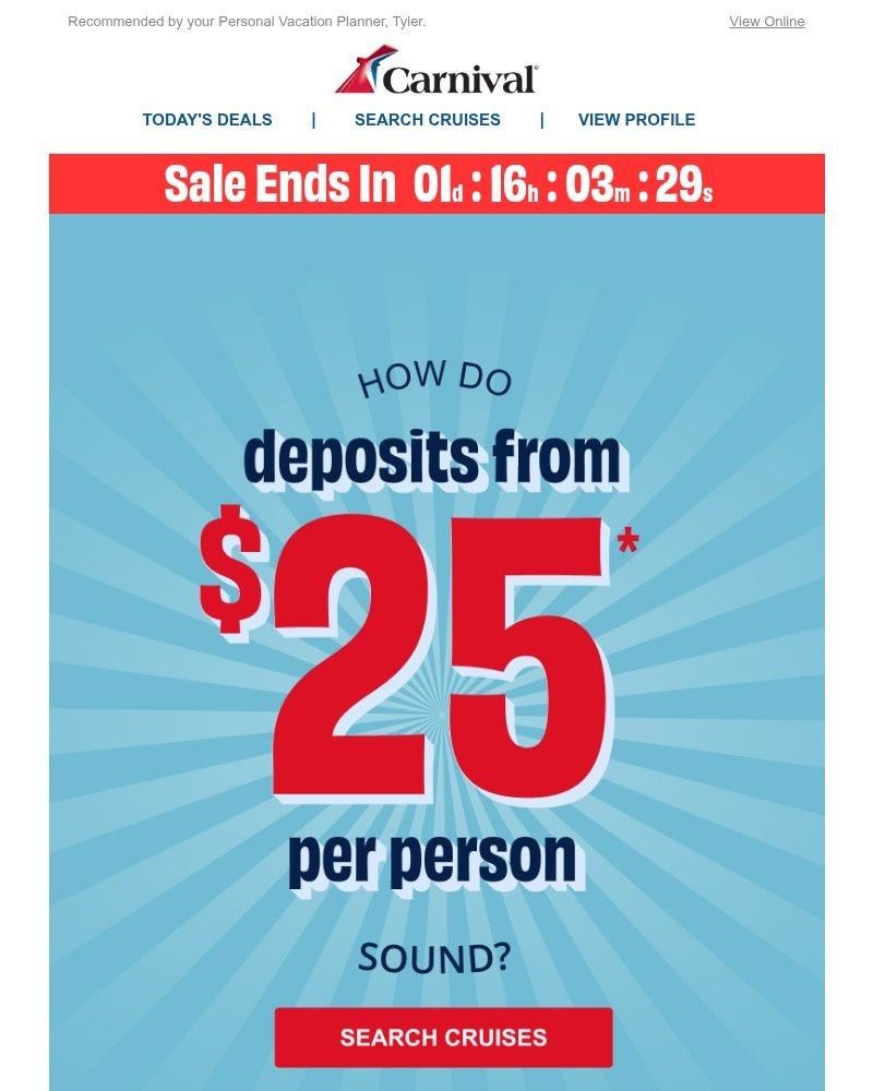 Screenshot of email with subject /media/emails/lowest-deposits-of-the-season-only-25-ff6692-cropped-b0813a55.jpg