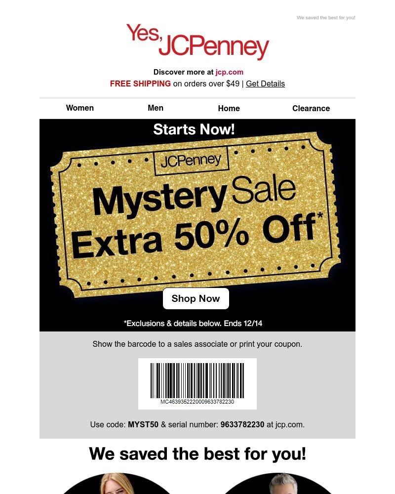 Screenshot of email with subject /media/emails/lucky-extra-50-off-is-your-mystery-sale-deal-203234-cropped-7cba3370.jpg