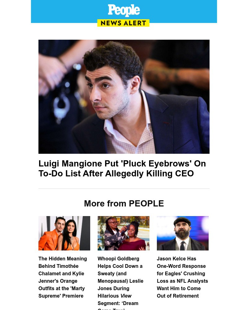 Screenshot of email with subject /media/emails/luigi-mangione-put-pluck-eyebrows-on-to-do-list-after-allegedly-killing-ceo-a7cd3_25NNPzf.jpg