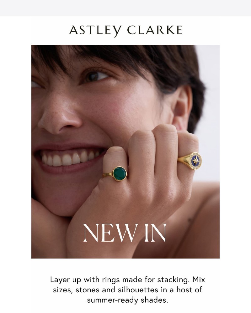 Screenshot of email sent to a Astley Clarke Newsletter subscriber