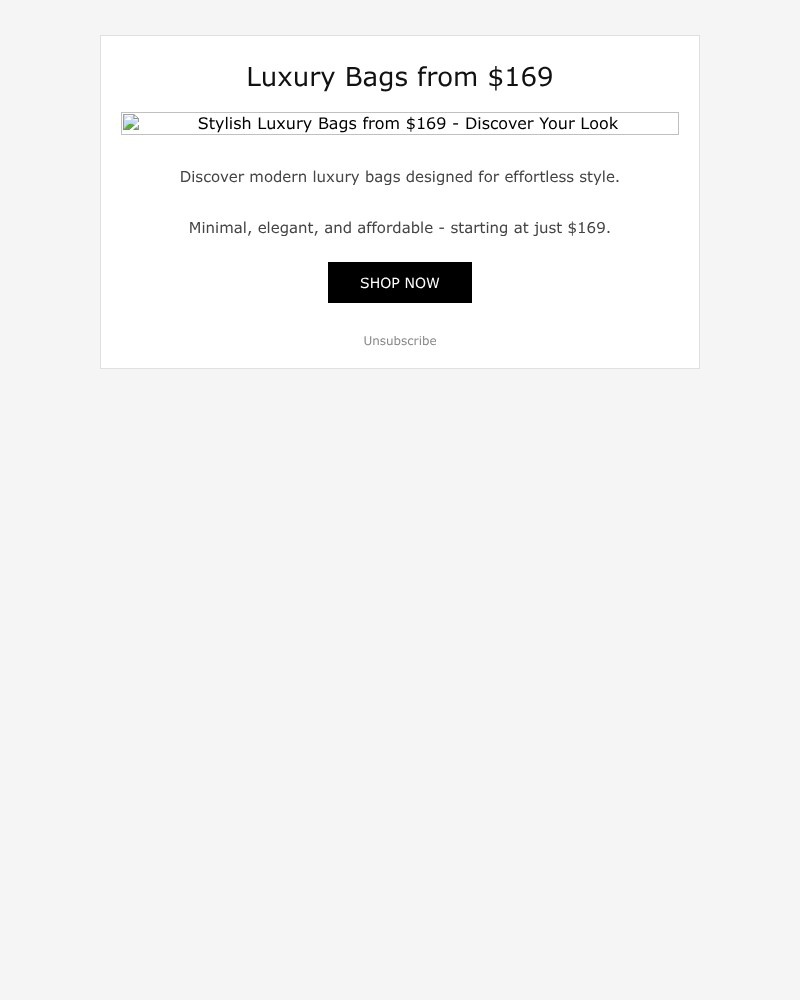 Screenshot of email sent to a Muttonhead Newsletter subscriber