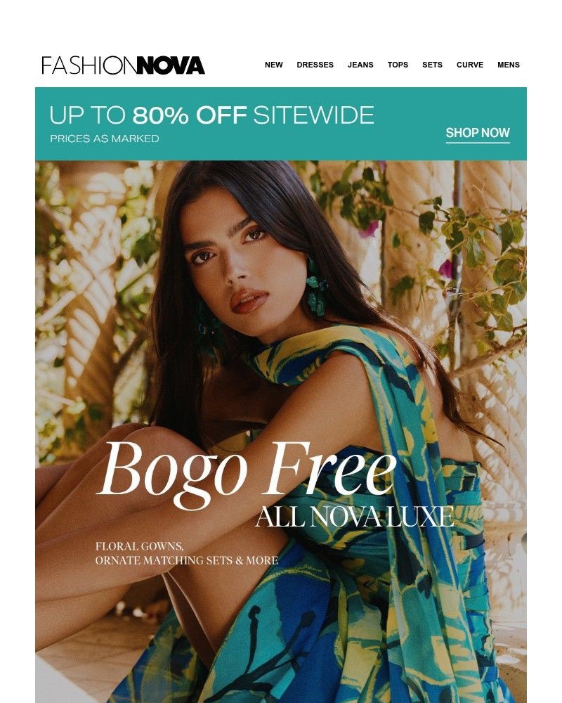 Screenshot of email sent to a Fashion Nova Registered user