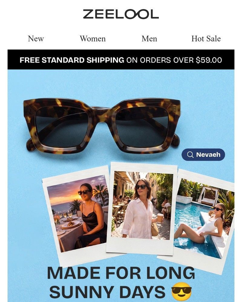 Screenshot of email sent to a Zeelool Newsletter subscriber