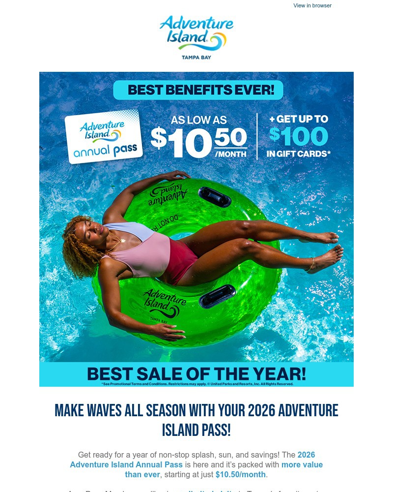 Screenshot of email with subject /media/emails/make-a-splash-all-season-long-2026-passes-on-sale-now-3e9d30-cropped-7d4e567d.jpg
