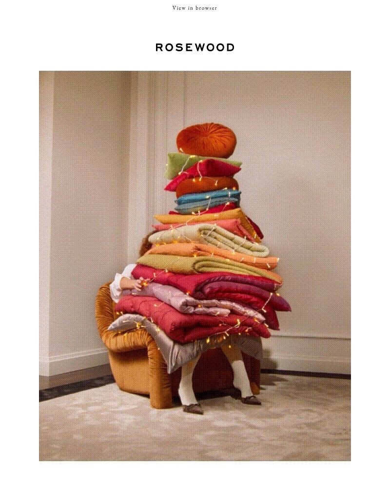 Screenshot of email sent to a Rosewood Hotels & Resorts Newsletter subscriber