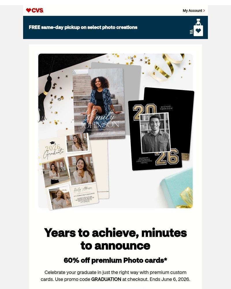 Screenshot of email sent to a CVS Newsletter subscriber