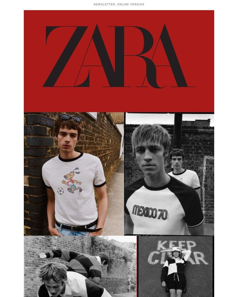 Screenshot of email sent to a Zara Registered user