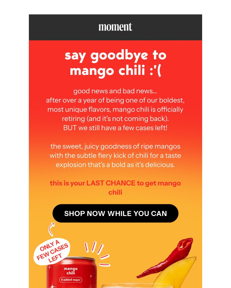 Screenshot of email with subject /media/emails/mango-chili-is-retiring-forever-732a21-cropped-092ac6fc.jpg