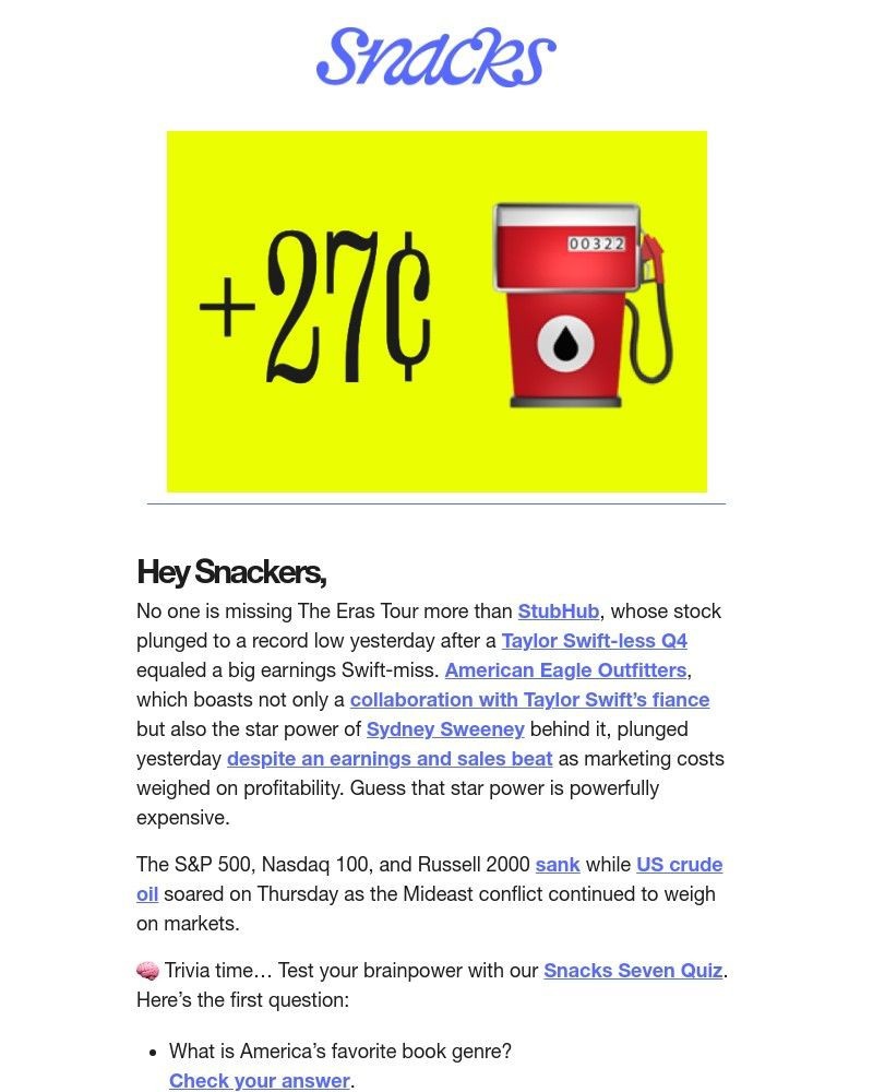 Screenshot of email sent to a Robinhood Registered user