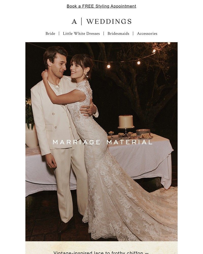 Screenshot of email sent to a Anthropologie Newsletter subscriber