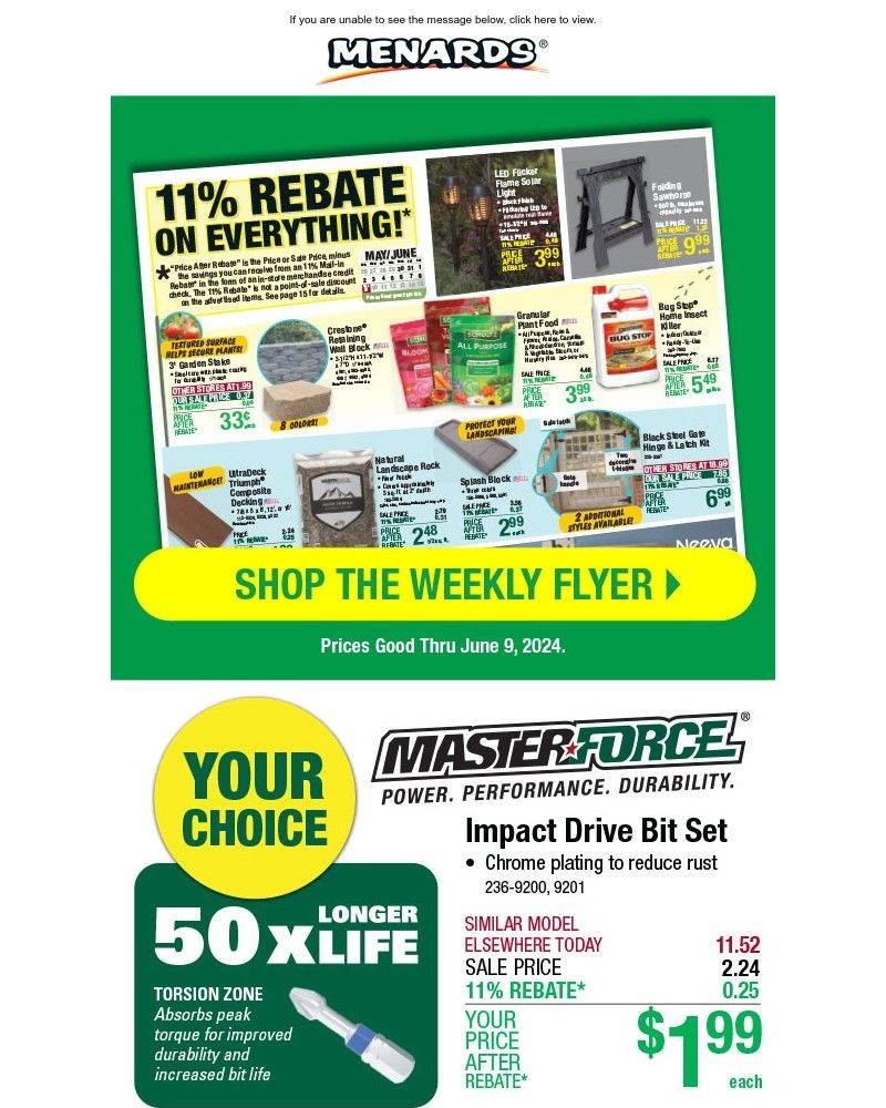 Screenshot of email with subject /media/emails/masterforce-impact-drive-bit-set-only-199-after-rebate-plus-new-weekly-flyer-46f4_sKmY2f5.jpg