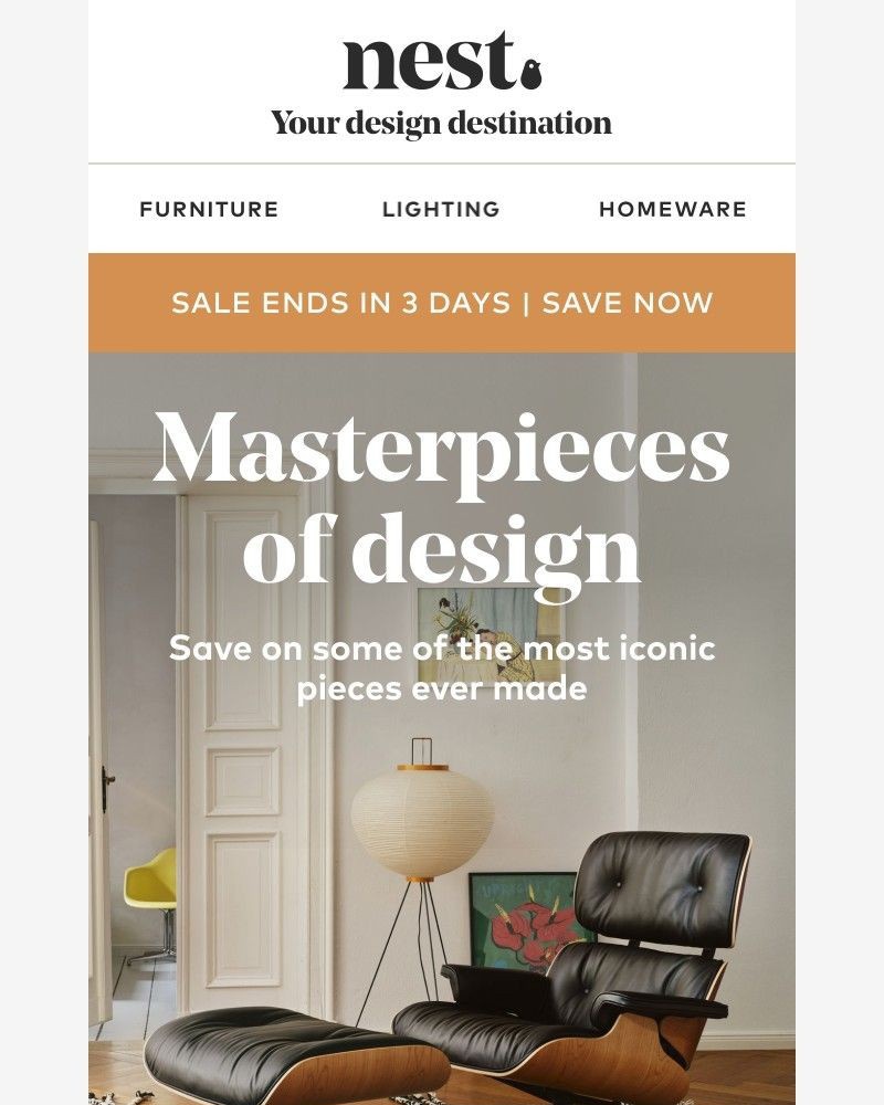 Screenshot of email with subject /media/emails/masterpieces-of-design-only-3-days-left-to-save-17e130-cropped-65ed3daa.jpg