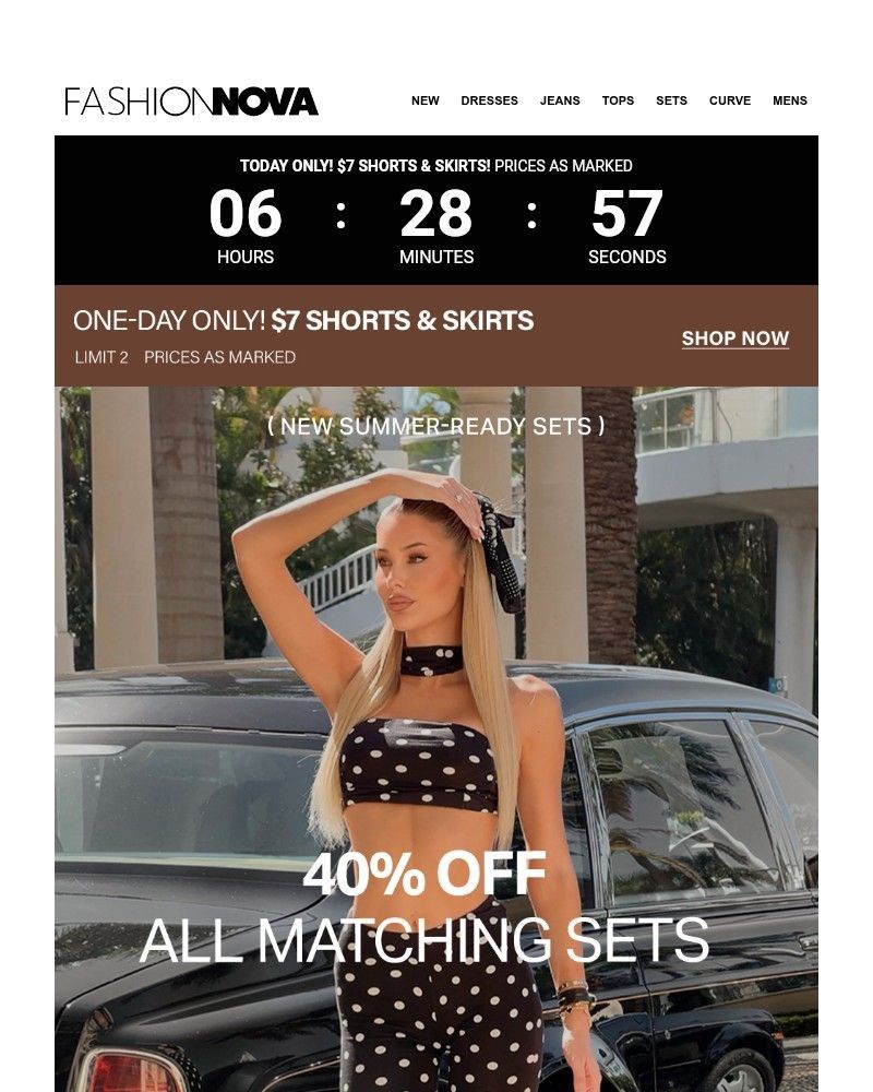 Screenshot of email sent to a Fashion Nova Registered user