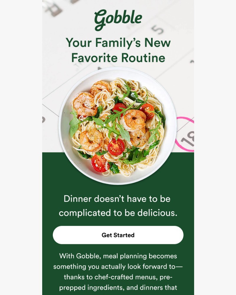 Screenshot of email sent to a Gobble Cart abandoner