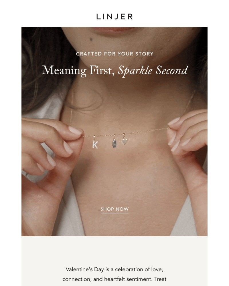 Screenshot of email sent to a Linjer Newsletter subscriber