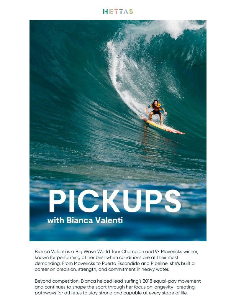 Screenshot of email sent to a Hettas Newsletter subscriber