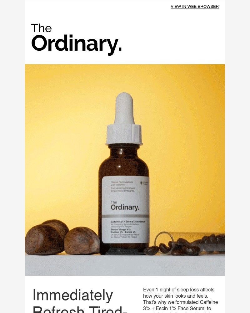 Screenshot of email sent to a The Ordinary Seller