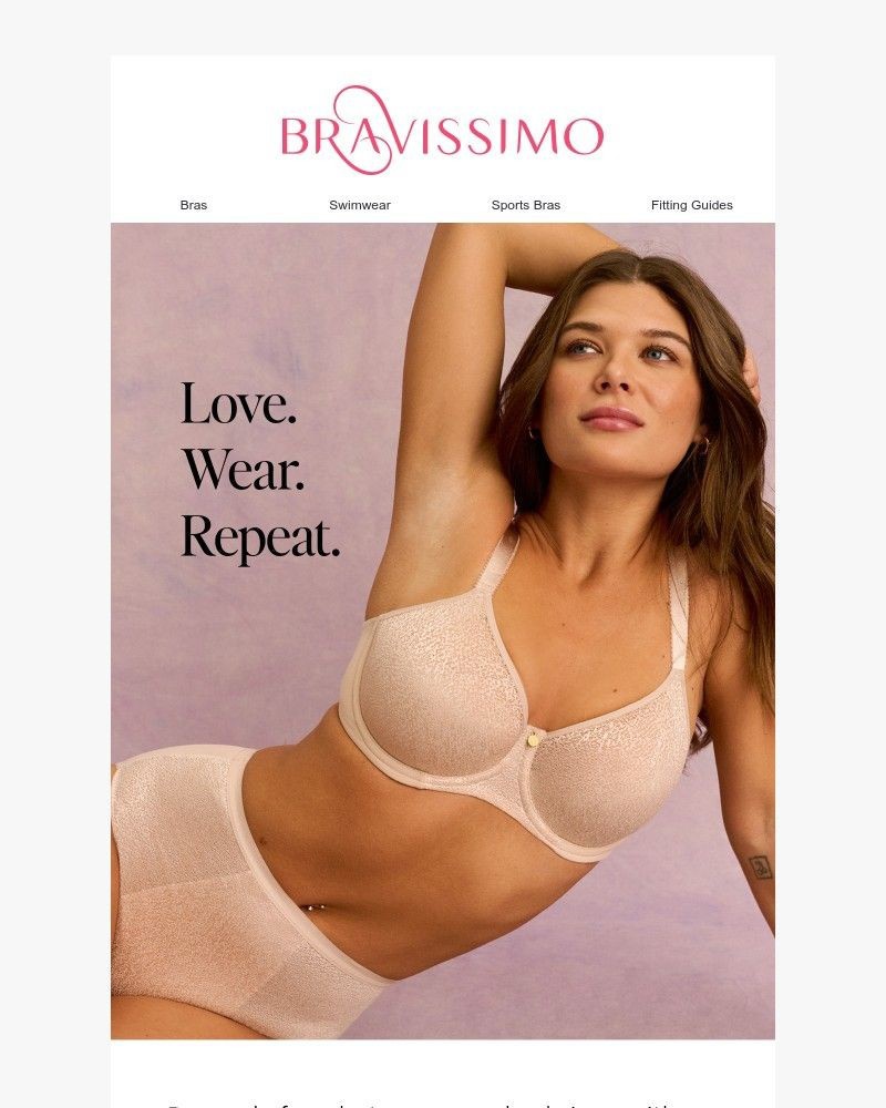 Screenshot of email sent to a Bravissimo Newsletter subscriber