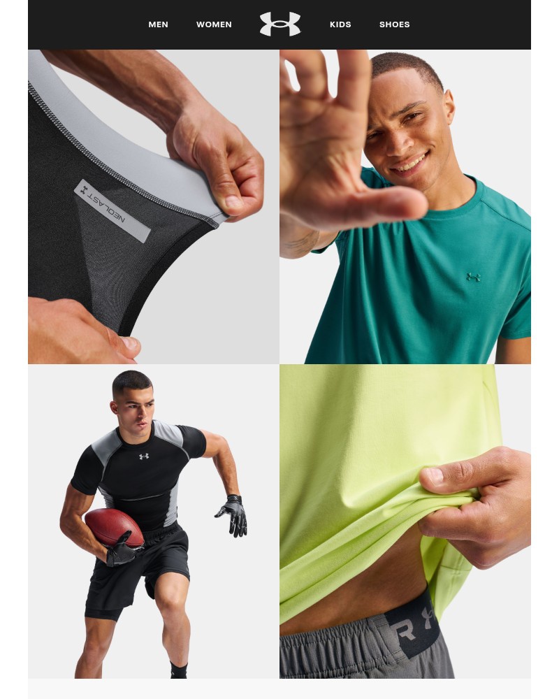 Screenshot of email sent to a Under Armour Newsletter subscriber