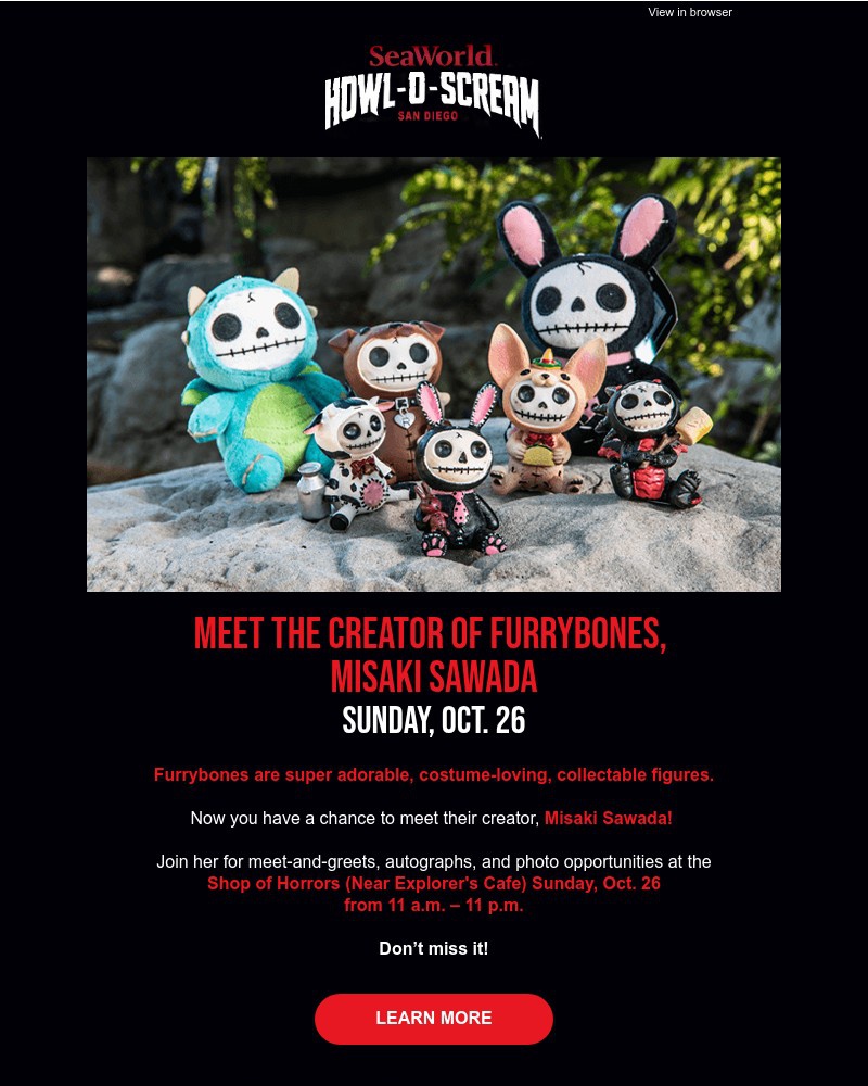 Screenshot of email with subject /media/emails/meet-the-artist-at-howl-o-scream-misaki-creator-of-furrybones-oct-26-af31d6-cropp_ZQqeTak.jpg