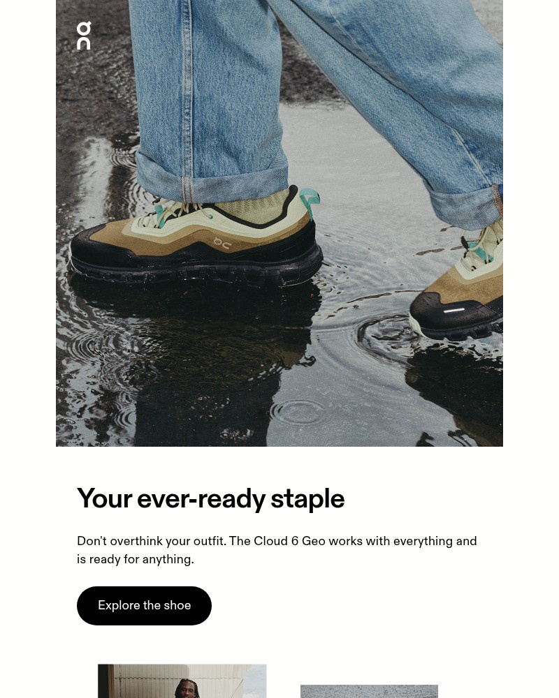 Screenshot of email sent to a On Newsletter subscriber