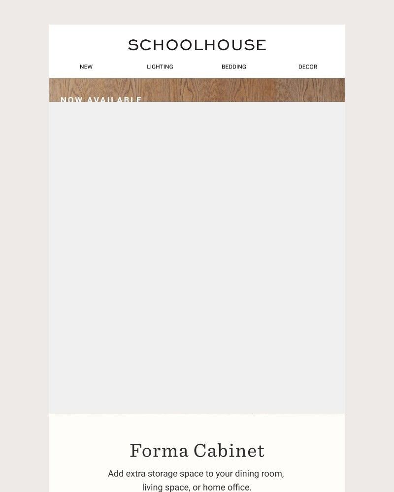 Screenshot of email sent to a Schoolhouse Newsletter subscriber