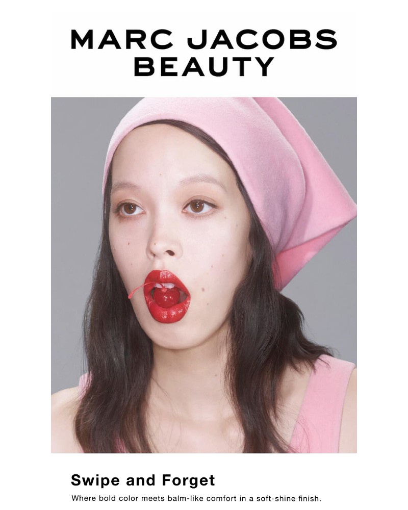 Screenshot of email sent to a Marc Jacobs Newsletter subscriber