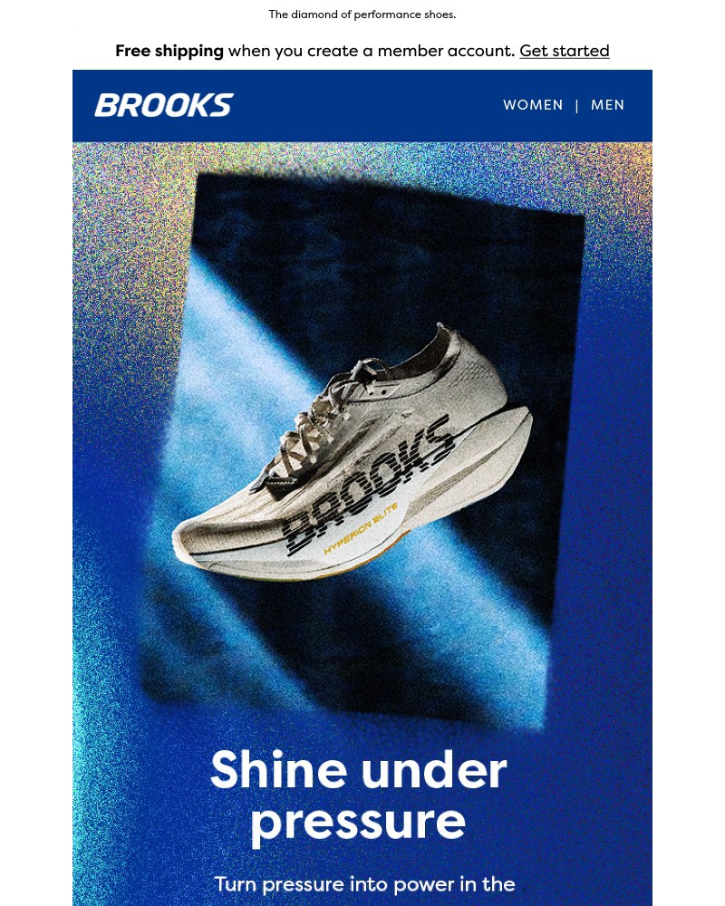 Screenshot of email sent to a Brooks Newsletter subscriber