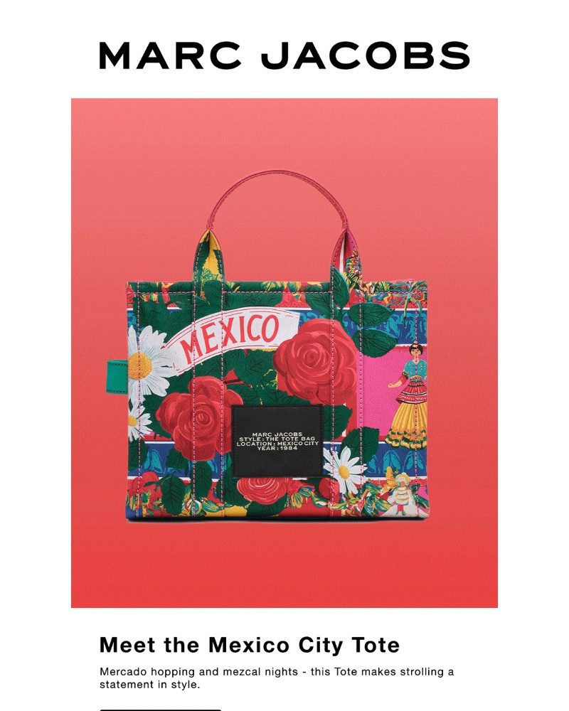 Screenshot of email sent to a Marc Jacobs Newsletter subscriber
