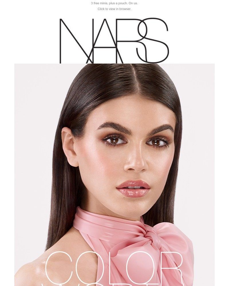 Screenshot of email sent to a Nars Cosmetics Newsletter subscriber